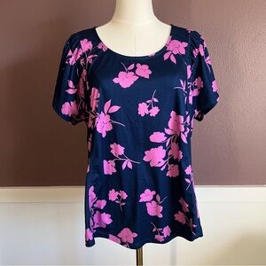 Cuddle Duds Floral Shirt Sleeve